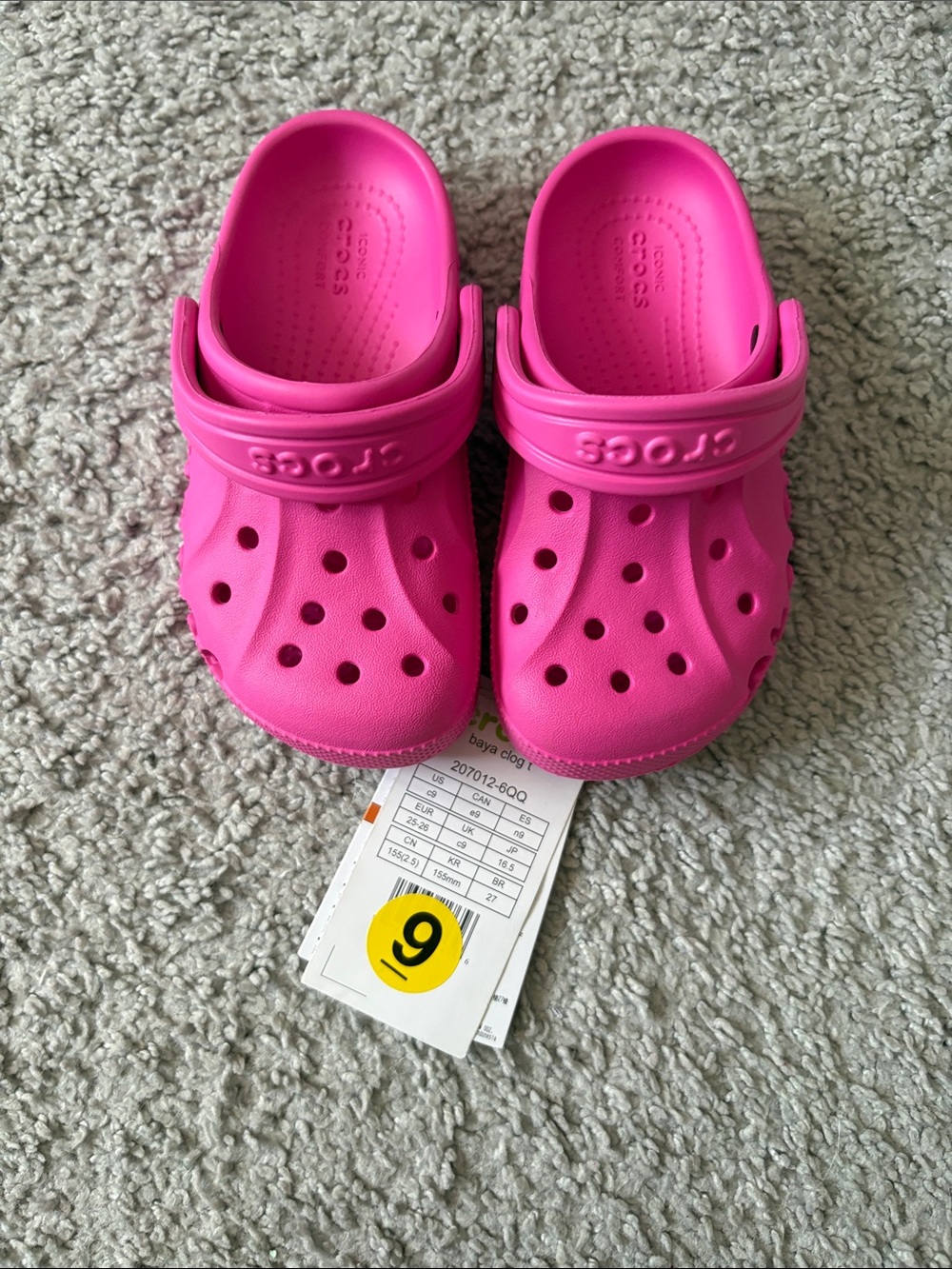 CROCS Kids' Pink Classic Clog - Bright Magenta